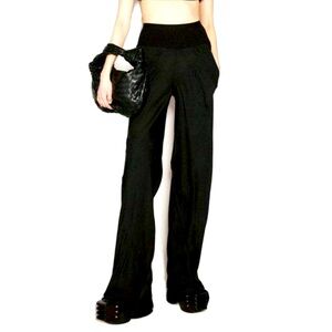 Rick Owens Women's Black Bias Floor-length Pants